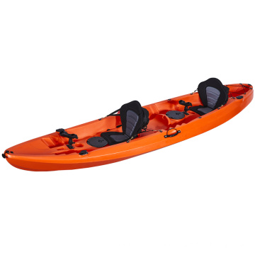 LSF 3 Person Seat 2+1 Family 12FT Fishing Sit On Top Canoe LLDPE&HDPE Plastic Kayak